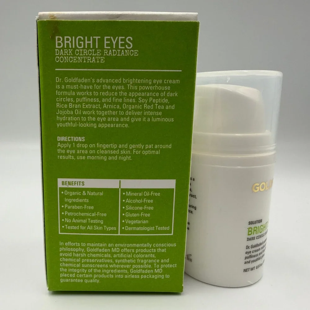 Goldfaden MD Bright Eyes Dark Circle Radiance Concentrate Eye Cream 0.5oz 15mL